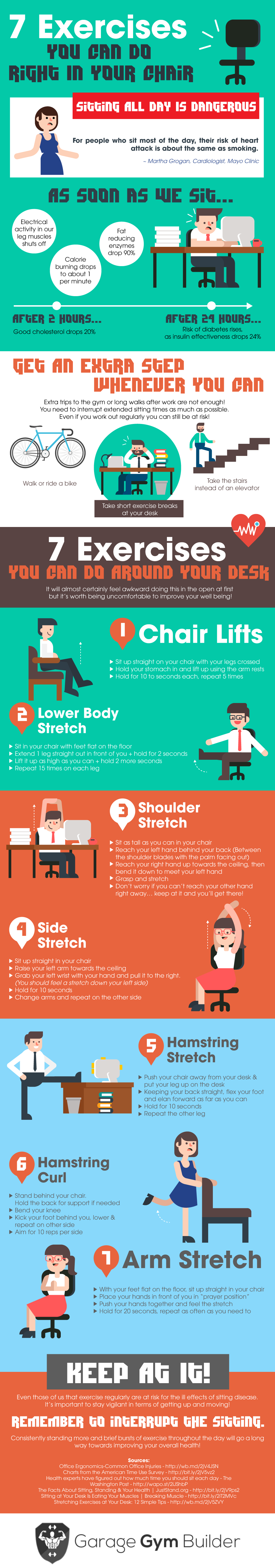 7 Exercises You Can Do Right In Your Chair!